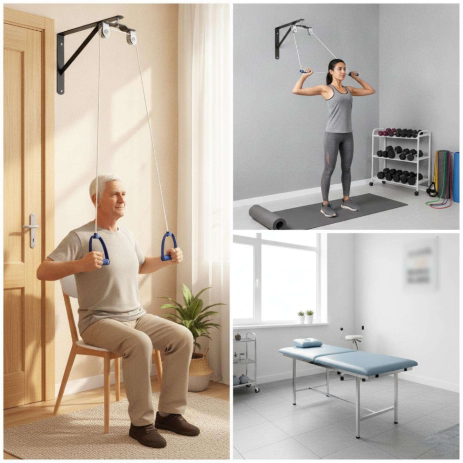 Shoulder Pulley Trainer with H - Home Gym Pulley System review and price