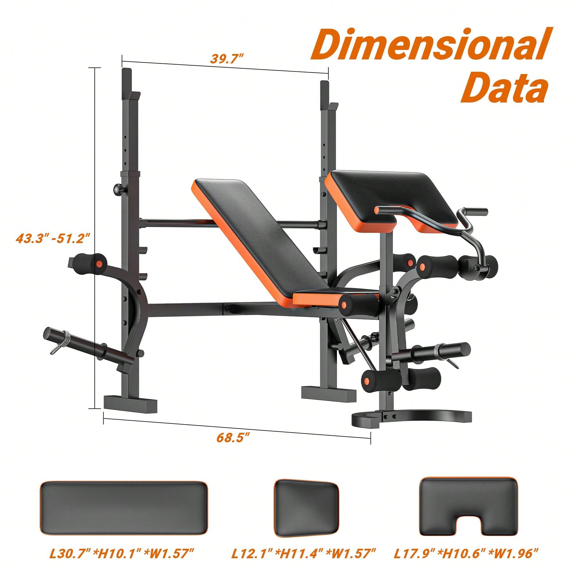 GIKPAL Weight Bench, Bench Pre - Home Gym Leg Press review and price