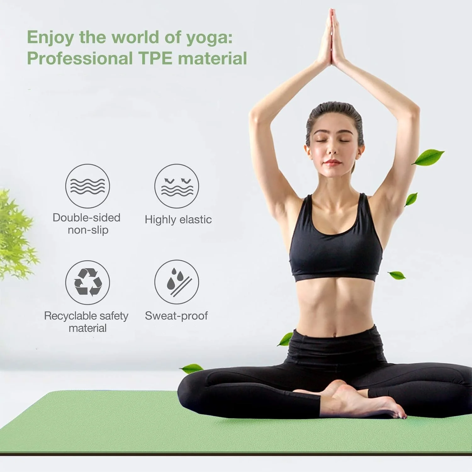 TPE yoga mat is environmentall - Gymnastics Mat Thick review and price