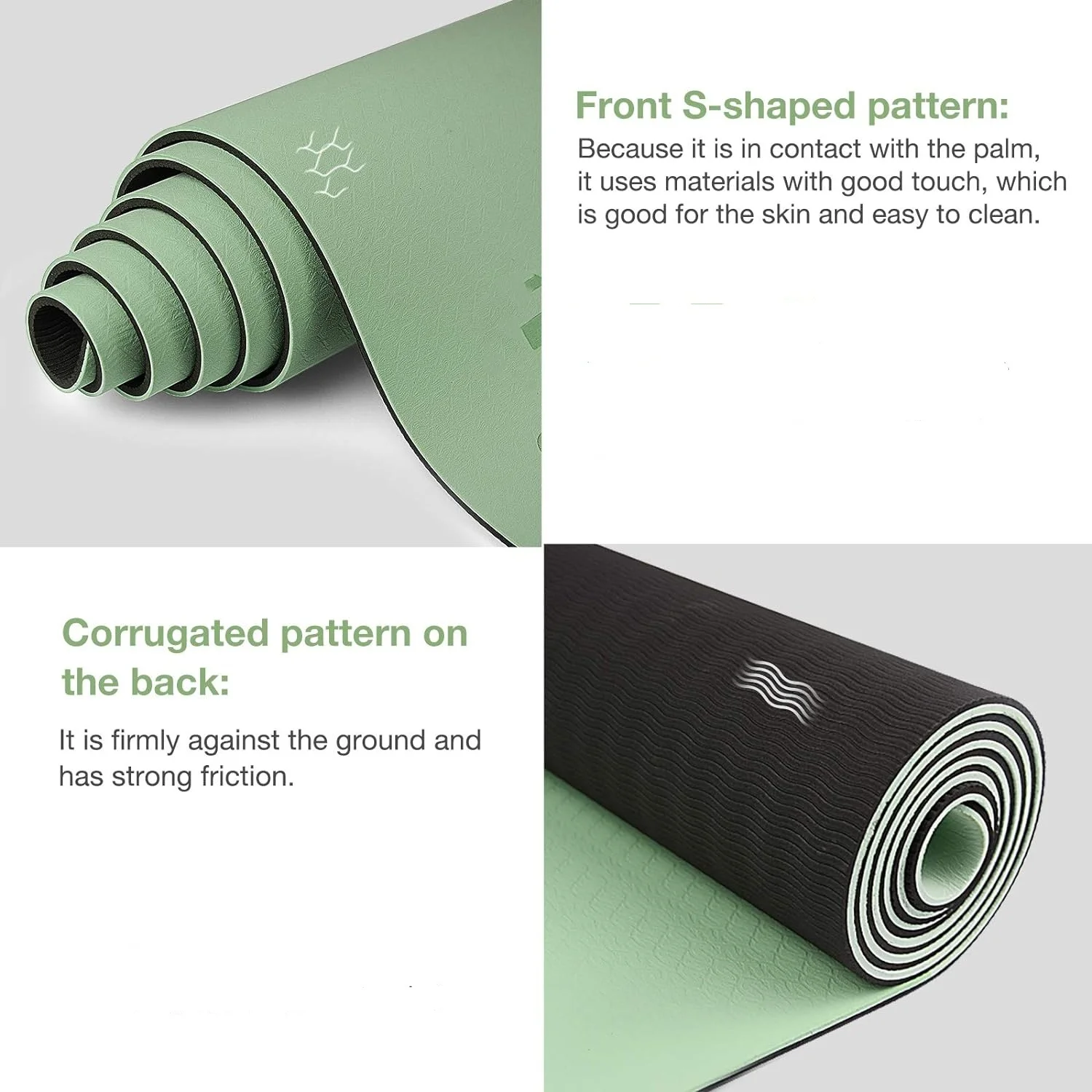TPE yoga mat is environmentall - Gymnastics Mat Thick review and price