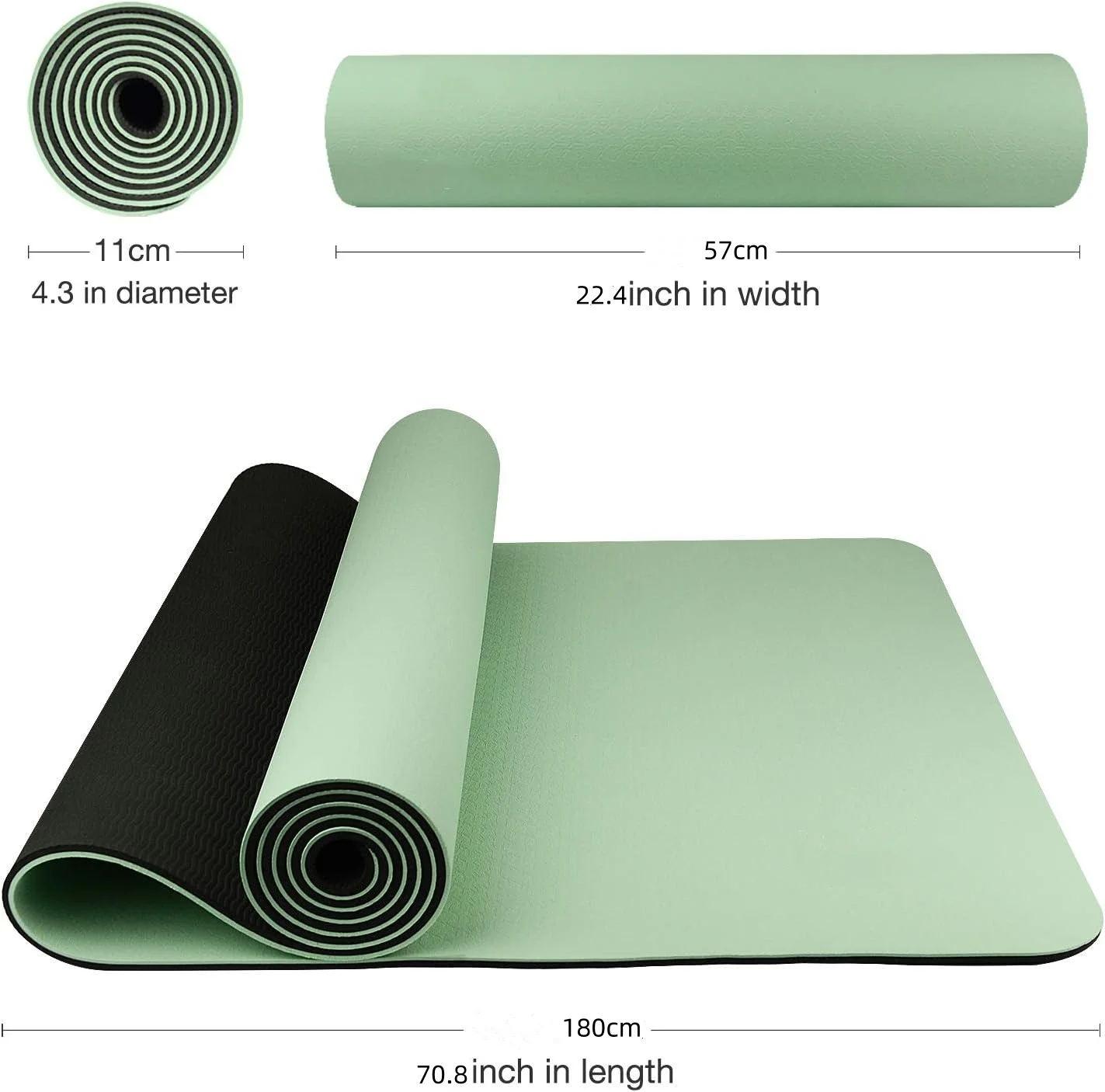 TPE yoga mat is environmentall - Gymnastics Mat Thick review and price