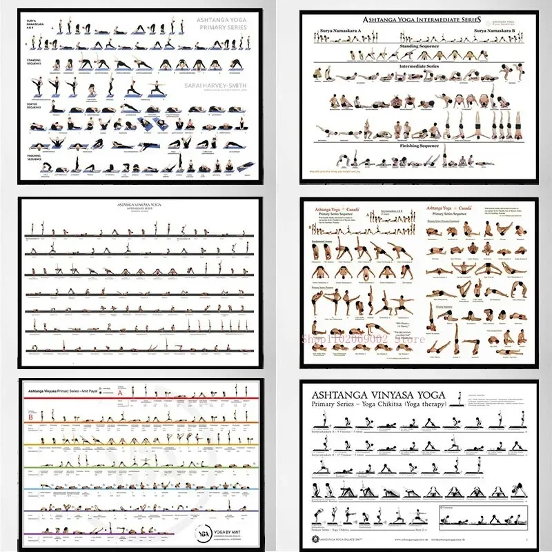 Ashtanga Yoga Chart for Home W - Home Gym Yoga Room review and price