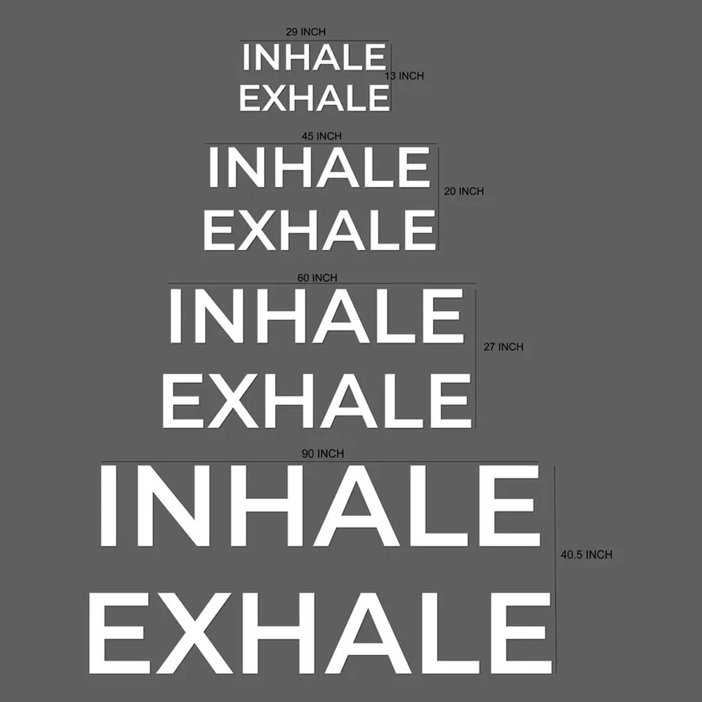INHALE EXHALE Wall Sign Yoga S - Home Gym Yoga Room review and price