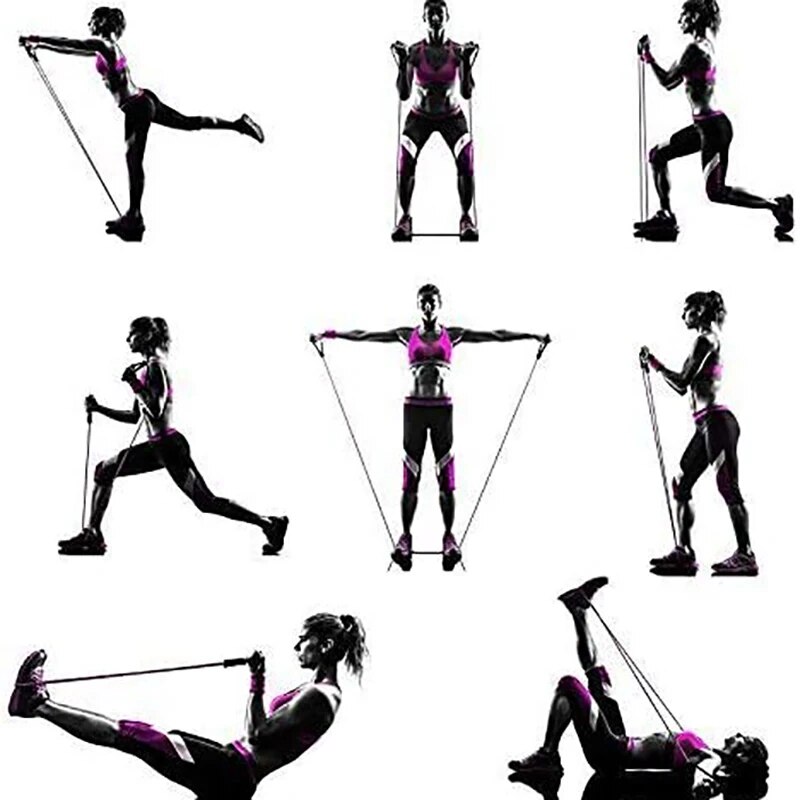 Resistance Bands With Handles, - Home Gym Leg Press review and price
