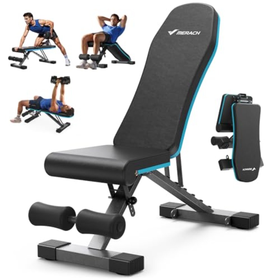 Foldable Weight Bench for Home - Home Gym Leg Press review and price