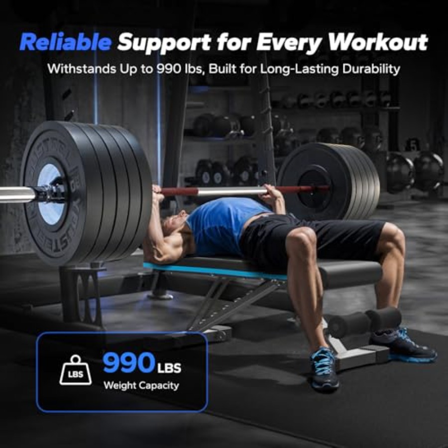 Foldable Weight Bench for Home - Home Gym Leg Press review and price