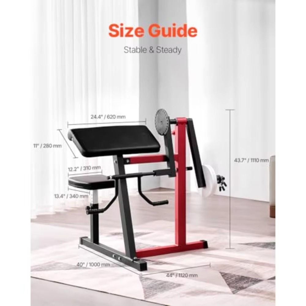 2-in-1 Preacher Curl Machine S - Home Gym Leg Extension Machine review and price