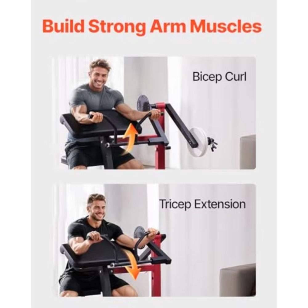 2-in-1 Preacher Curl Machine S - Home Gym Leg Extension Machine review and price