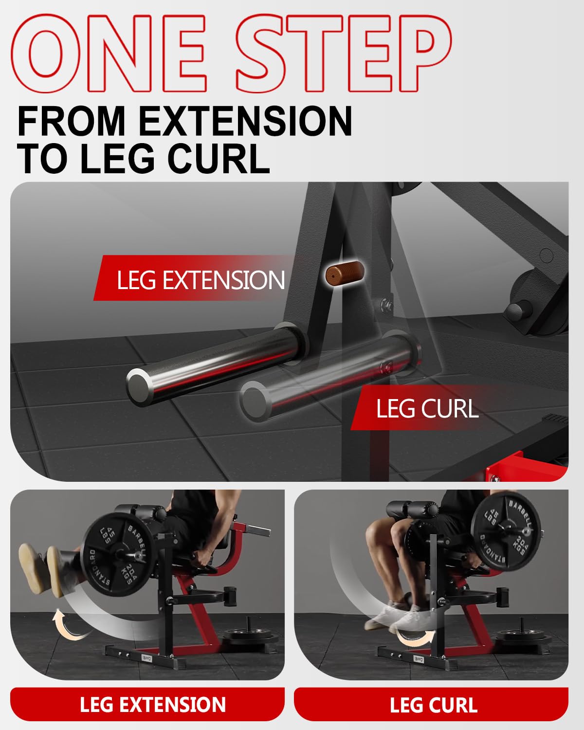 Adjustable Leg Extension & Cur - Home Gym Leg Extension Machine review and price