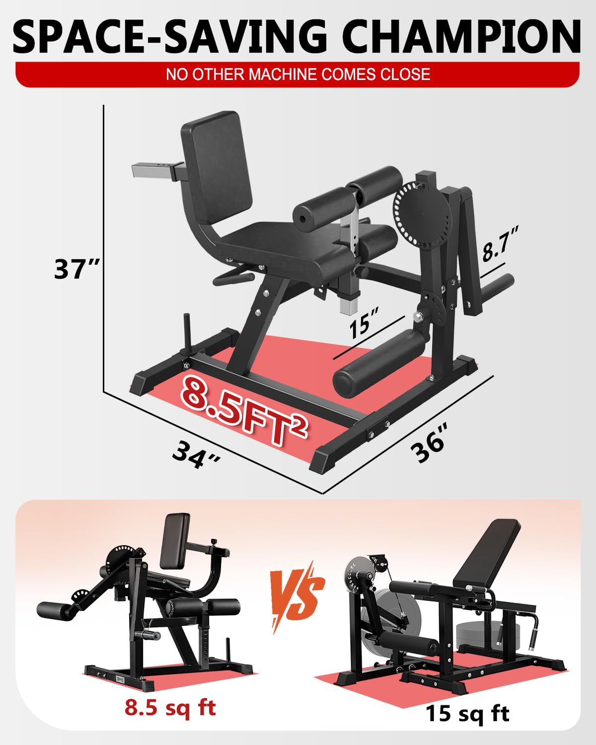 Adjustable Leg Extension & Cur - Home Gym Leg Extension Machine review and price