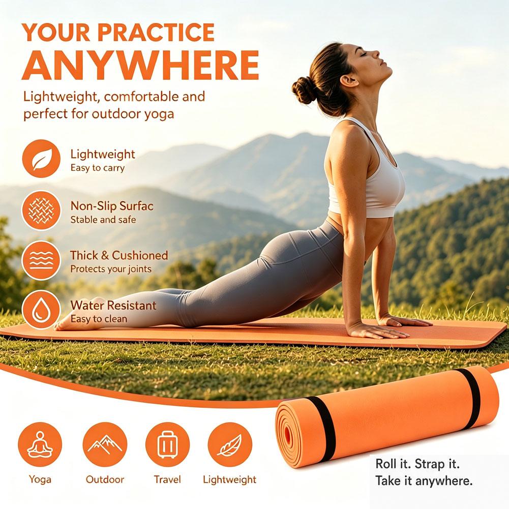 1/2Pcs Thick Yoga Mat Anti-ski - Gymnastics Mat Thick review and price