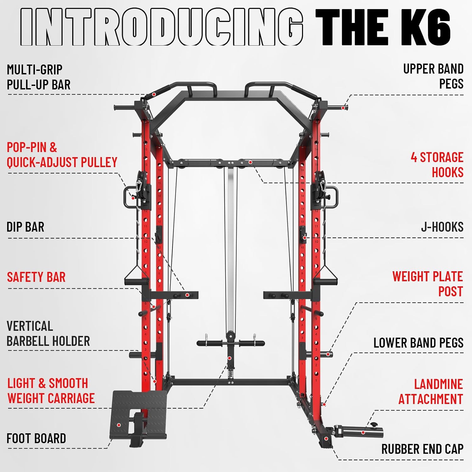 Power Cage with Cable Crossove - Home Gym Pulley System review and price