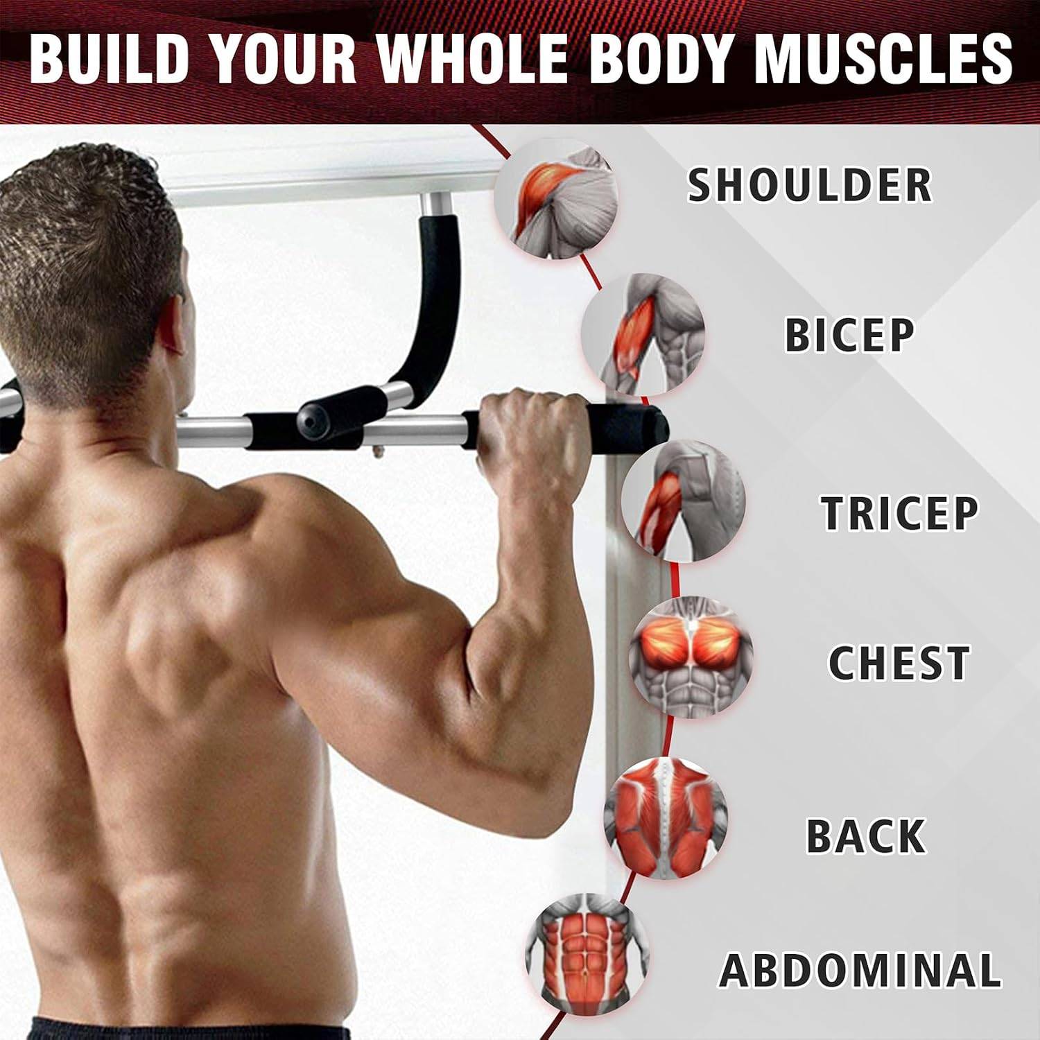 Adjustable Chin Up Bar Exercis - Suspension Trainer Door review and price