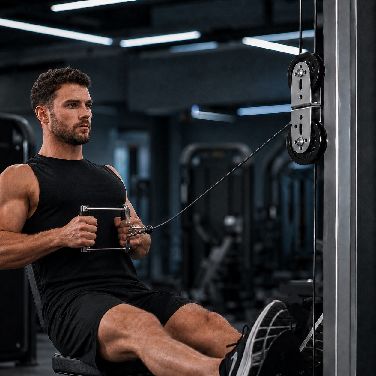 Heavy‑Duty Double Fitness Pull - Home Gym Lat Pulldown Machine review and price